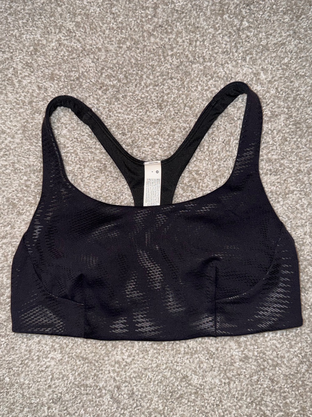 Lululemon - NWOT Black Women's Seamless Racerback Bralette